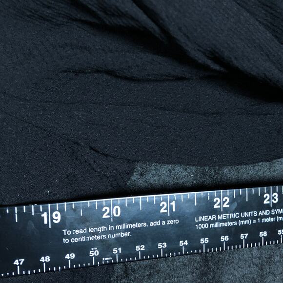 Lauren Conrad Womens Blouse Black V Neck Button Long Sleeve Flowy Lightweight XL - Picture 8 of 12